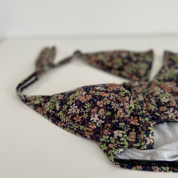 Vintage Robin Piccone Disty Floral Print Cheeky Bikini size Small Made in USA - Picture 2 of 7